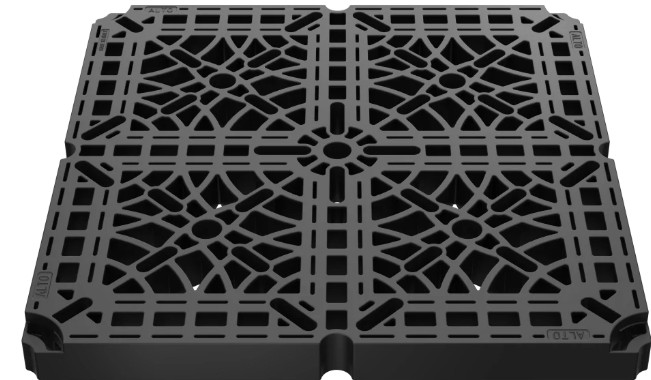 Plastová dlažba na terče