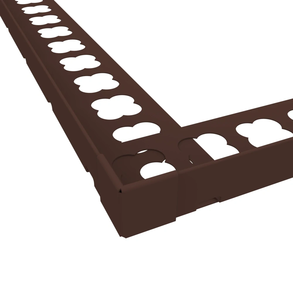 Roh vnější k "L" profilům (hnědá RAL 8017, 130 mm)