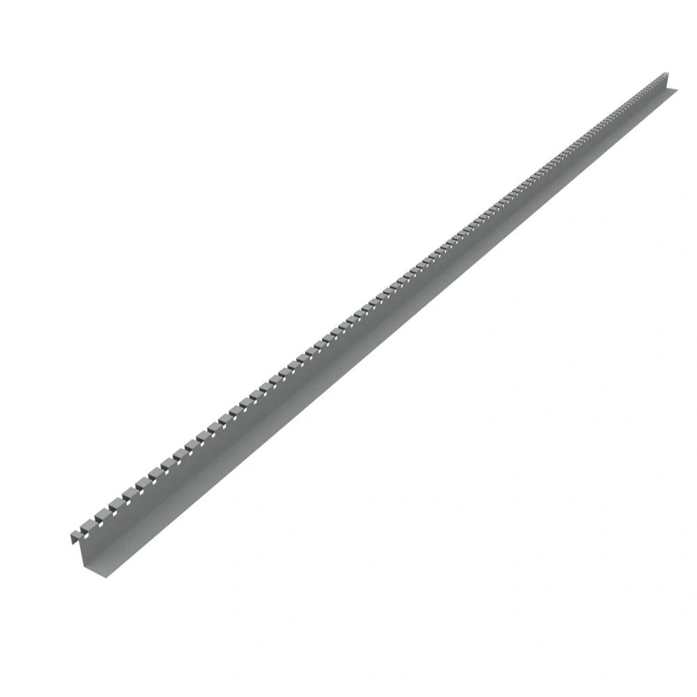 Stěnový dilatační plastový profil "DISTO" (Ral 7037 světle šedá, 38 mm)