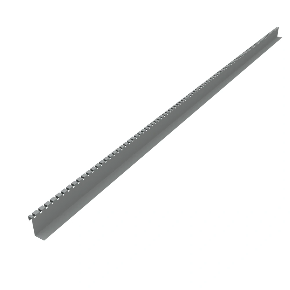 Stěnový dilatační plastový profil "DISTO" (Ral 7037 světle šedá, 57 mm)