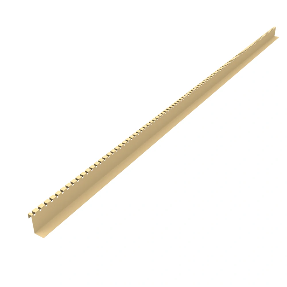 Stěnový dilatační plastový profil "DISTO" (Ral 1001 caramel, 57 mm)