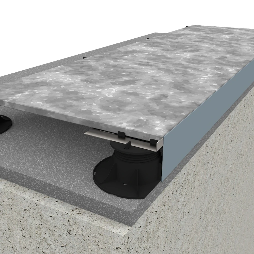 Balkonový ukončovací profil "C" 130 mm (hnědá RAL 8017)