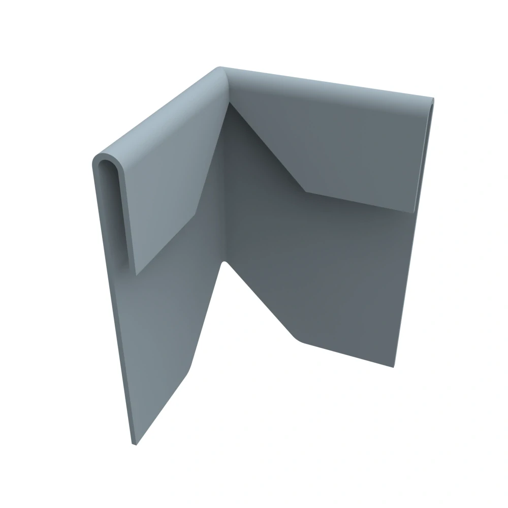 Roh vnější k "C" profilům (šedá RAL 7001, 170 mm)