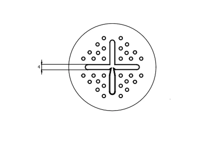 Terč pod dlažbu pevný H 2,0 mm - transparentní - celé balení 100 Ks
