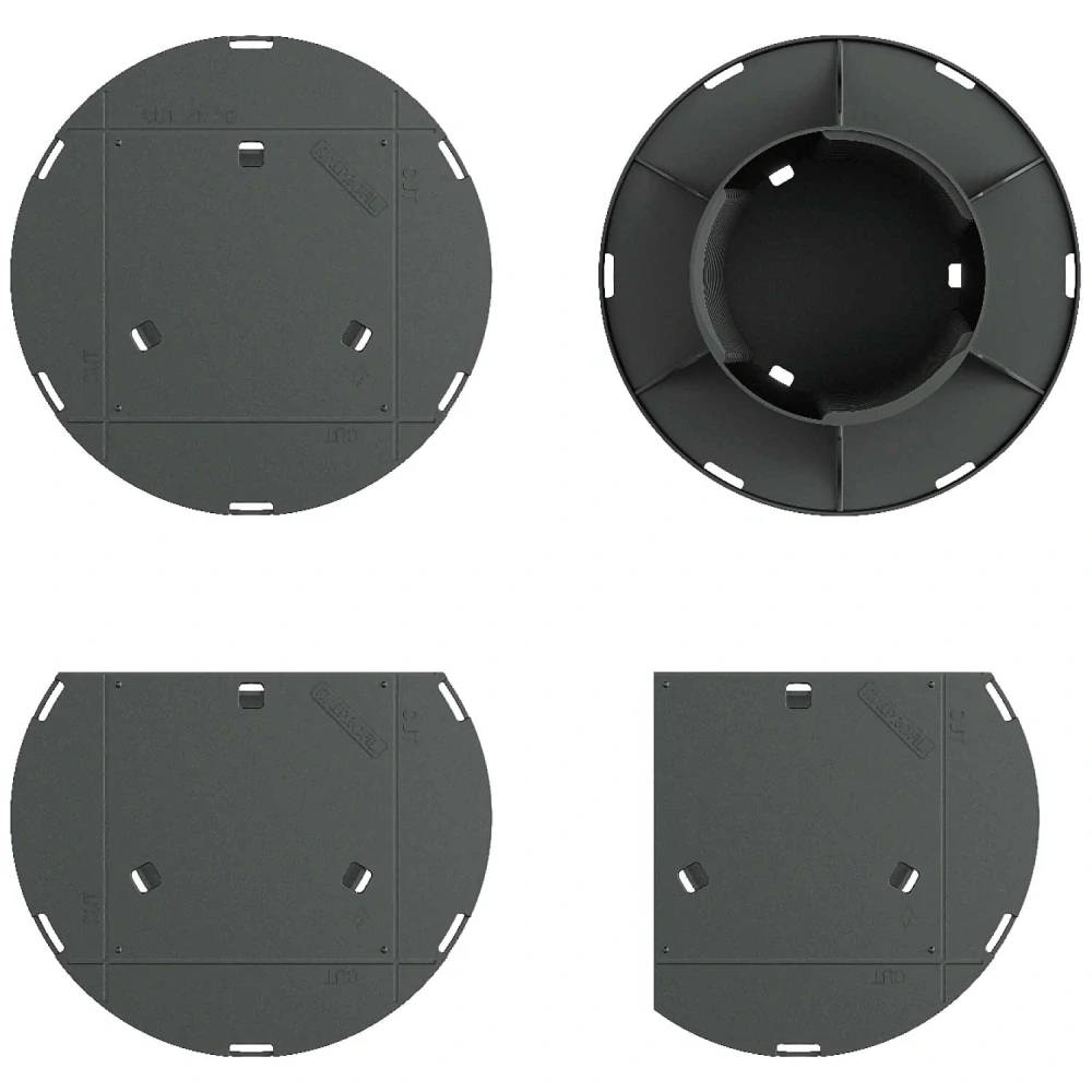 Rektifikační terč pod dlažbu se samonivelační hlavou H 430-530 mm