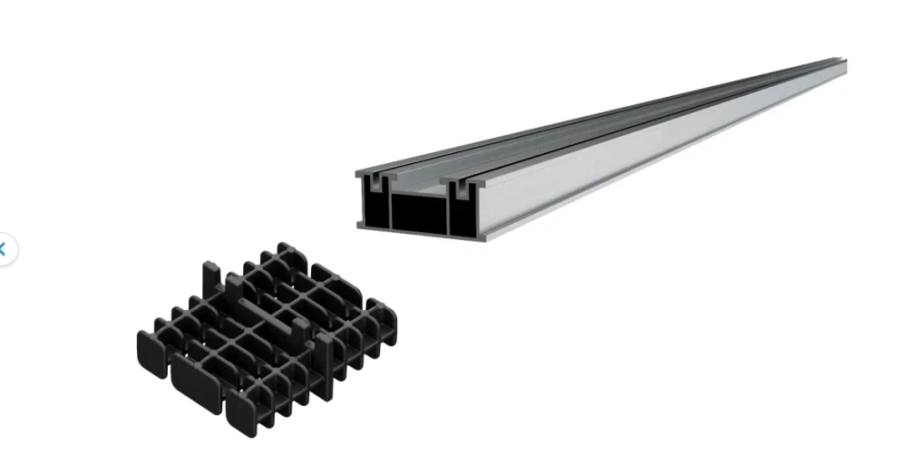 Plastová spojka hliníkového nosiče