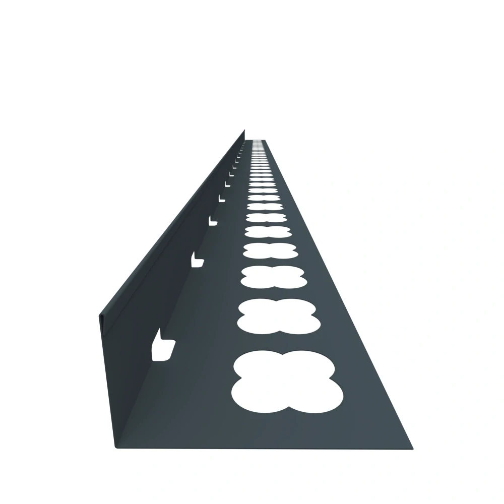 Terasový ukončovací profil L (2000x50) (hnědá RAL 8017)