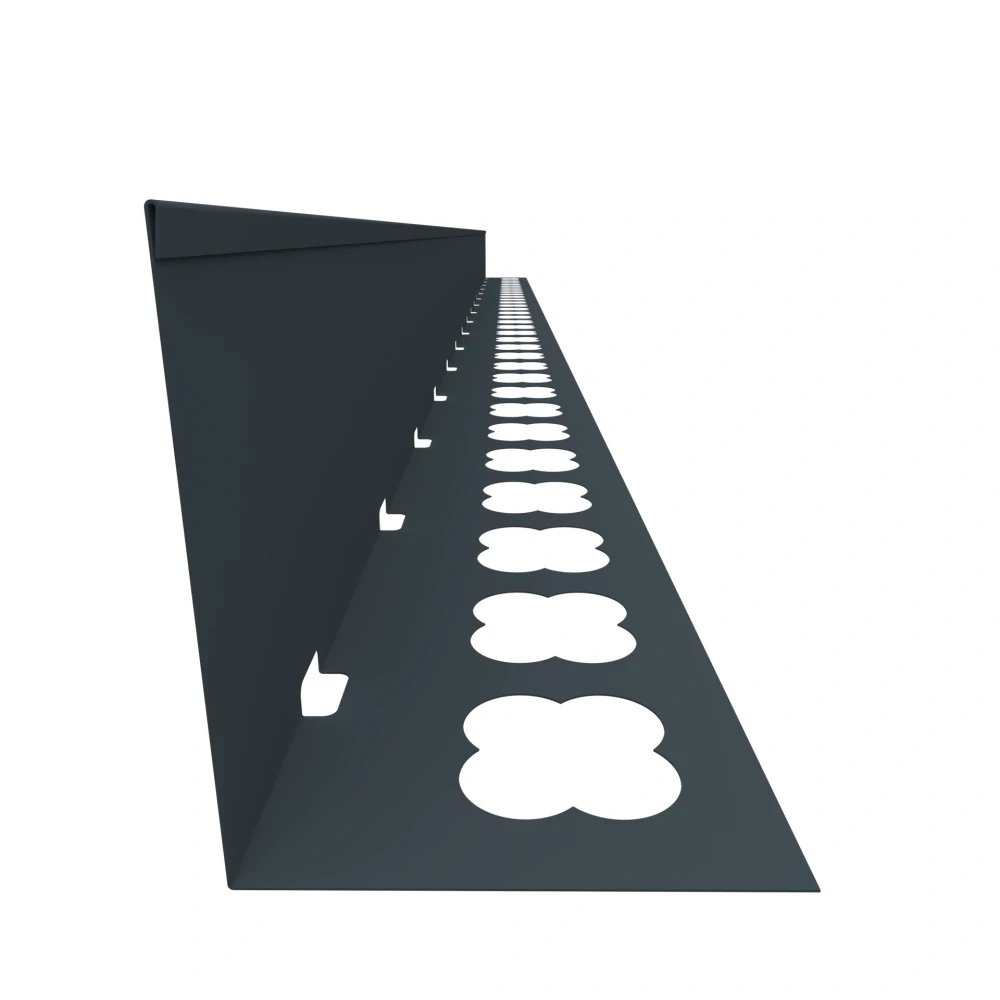 Terasový ukončovací profil L (2000×110) (hnědá RAL 8017)