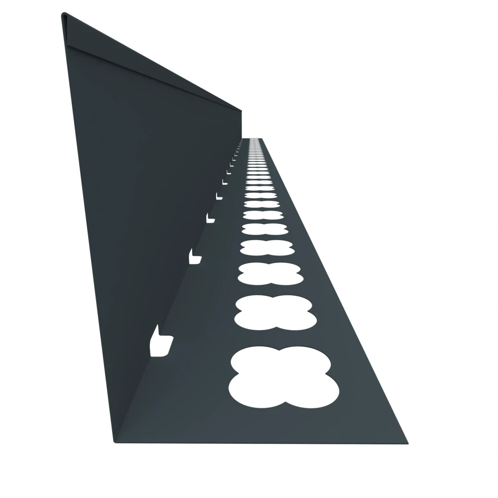 Terasový ukončovací profil L (2000×130) (antracit RAL 7016)