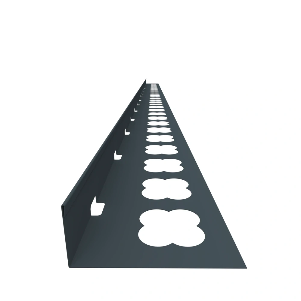 Terasový ukončovací profil L (2000×40) (hnědá RAL 8017)