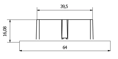 Terč pod dlažbu pevný H 2,0 mm - kus