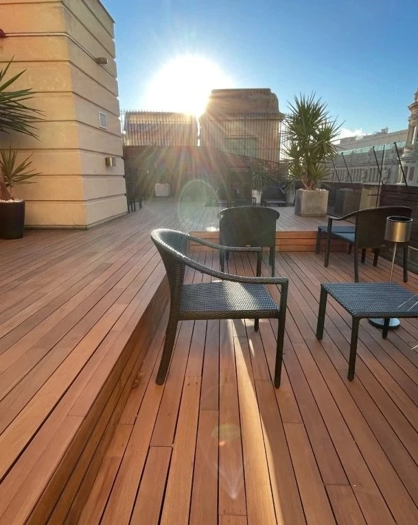 Terasový olej Rubio Durogrit, odolný olej s vysokou UV ochranou, barva Foxy Brown (1000 ml)