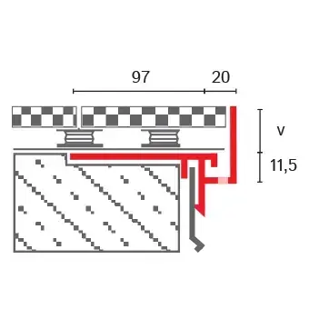 Terasová lištal "NT60"