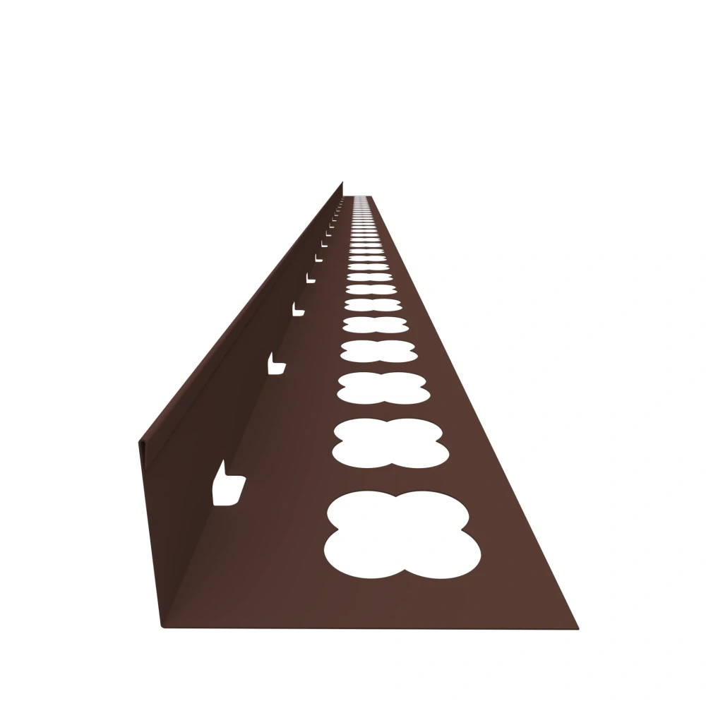 Terasový ukončovací profil L (2000x50) (hnědá RAL 8017)