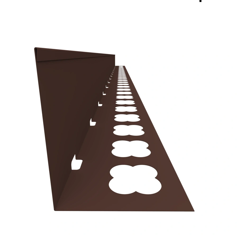 Terasový ukončovací profil L (2000×110) (hnědá RAL 8017)