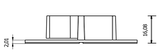 Terč pod dlažbu pevný H 2,0 mm - kus