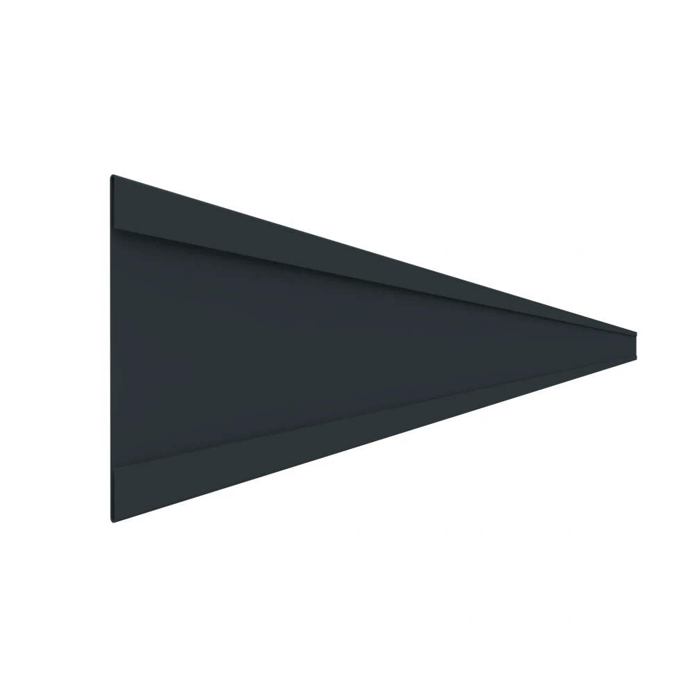 Balkonový ukončovací profil "C" 90 mm (šedá RAL 7001)