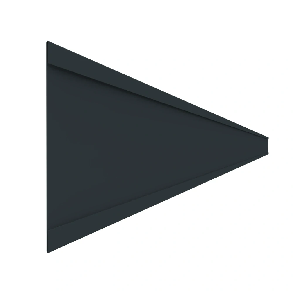 Balkonový ukončovací profil "C" 130 mm (hnědá RAL 8017)