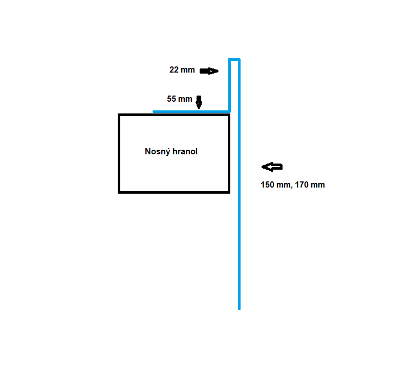 Ukončovací profil pro dřevěné nebo WPC terasy 170 mm (hnědá RAL 8017)