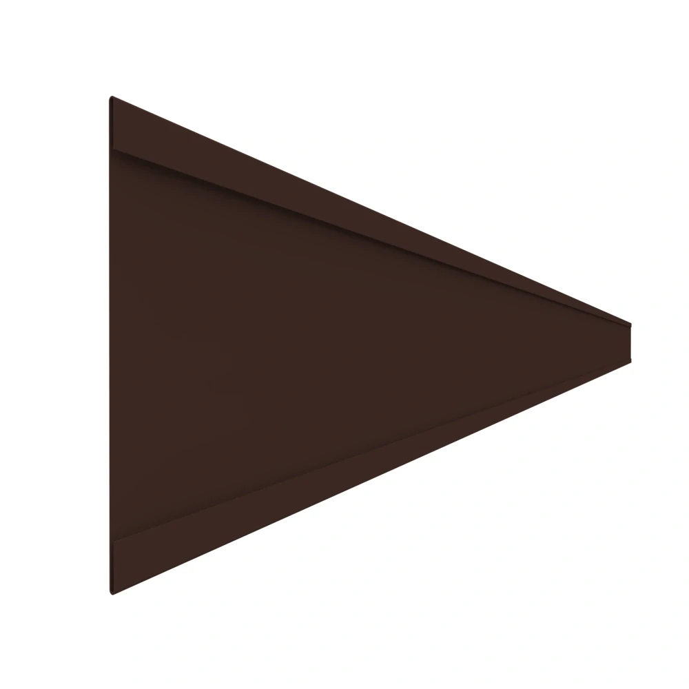 Balkonový ukončovací profil "C" 130 mm (hnědá RAL 8017)